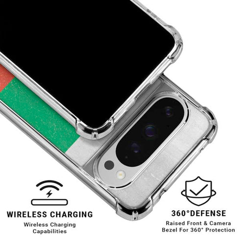 Bulgarian Flag Distressed Google Pixel 10 Pro XL Clear Case